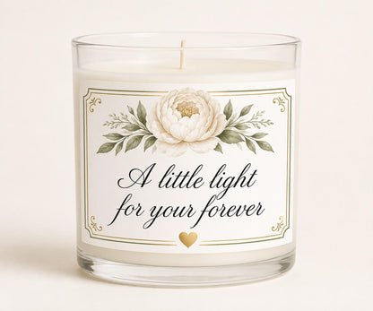Personalized Wedding Keepsake Candle, Custom Couple Gift — buyable catalog