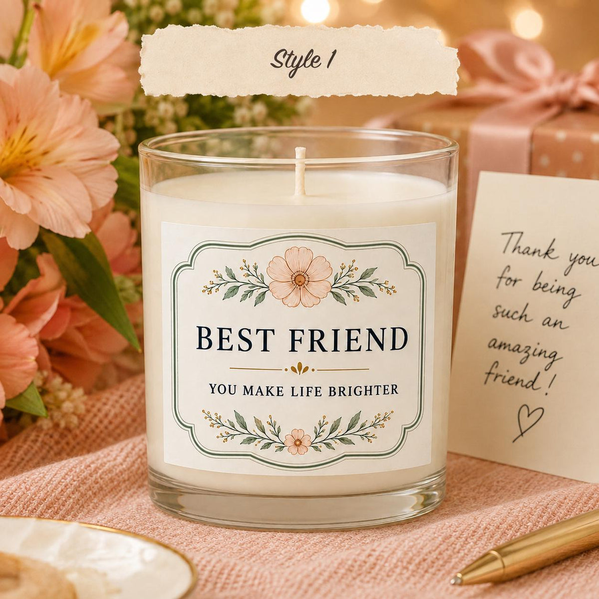 Best-Friend Appreciation Candle — Style 1