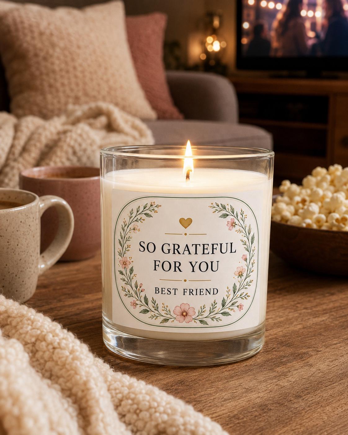 Best-Friend Appreciation Candle — staged image 2