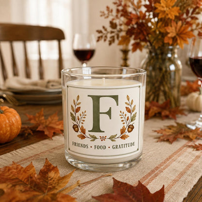 Friendsgiving hostess candle — staged image 2