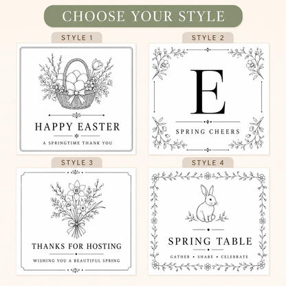 Easter hostess gift candle — style picker