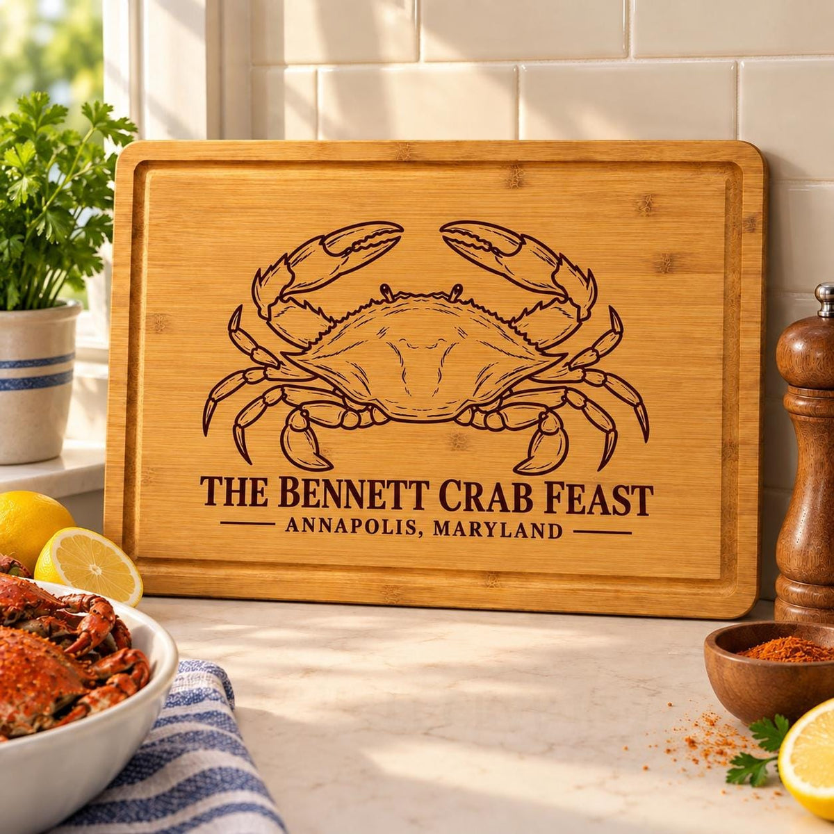 Chesapeake Crab Feast Cutting Board product image 5