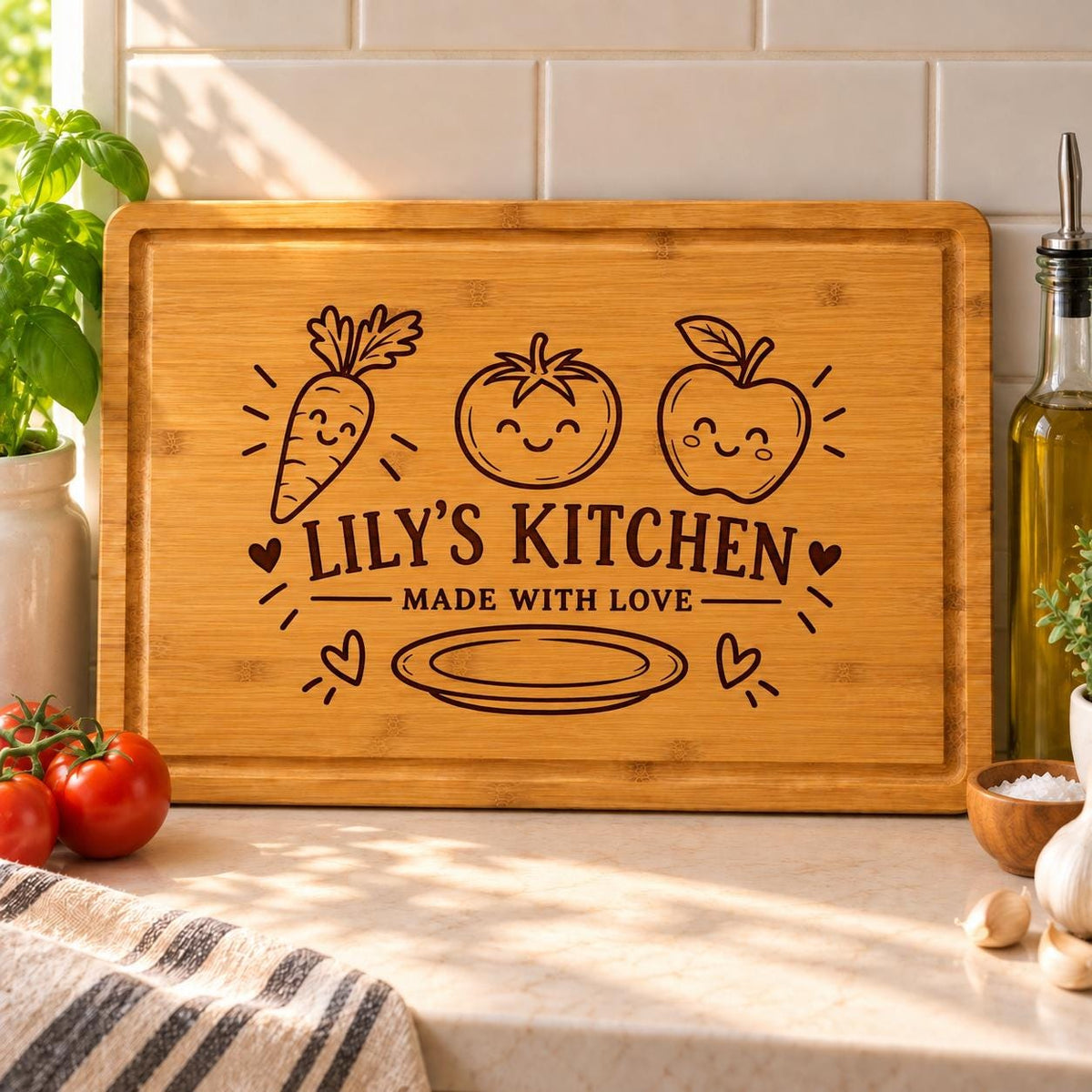 Children’s Kitchen Artwork Cutting Board product image 5