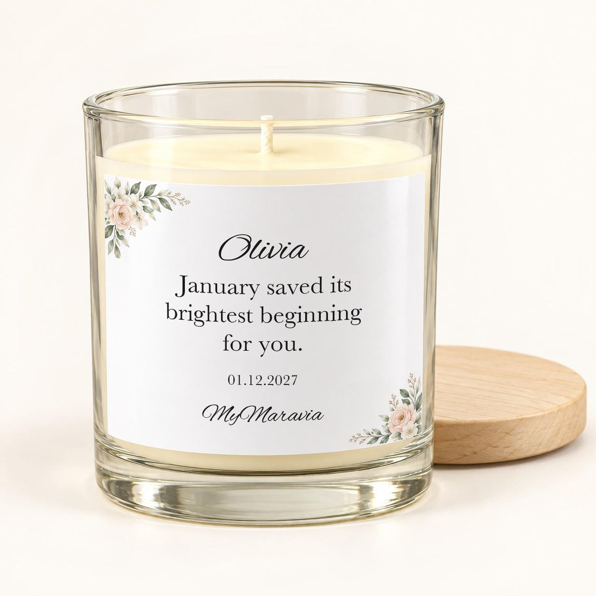 January Birthday Candle