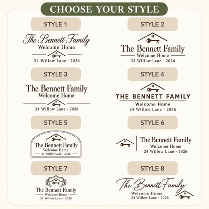 Realtor Closing personalized engraved wood slice. Eight available design styles.