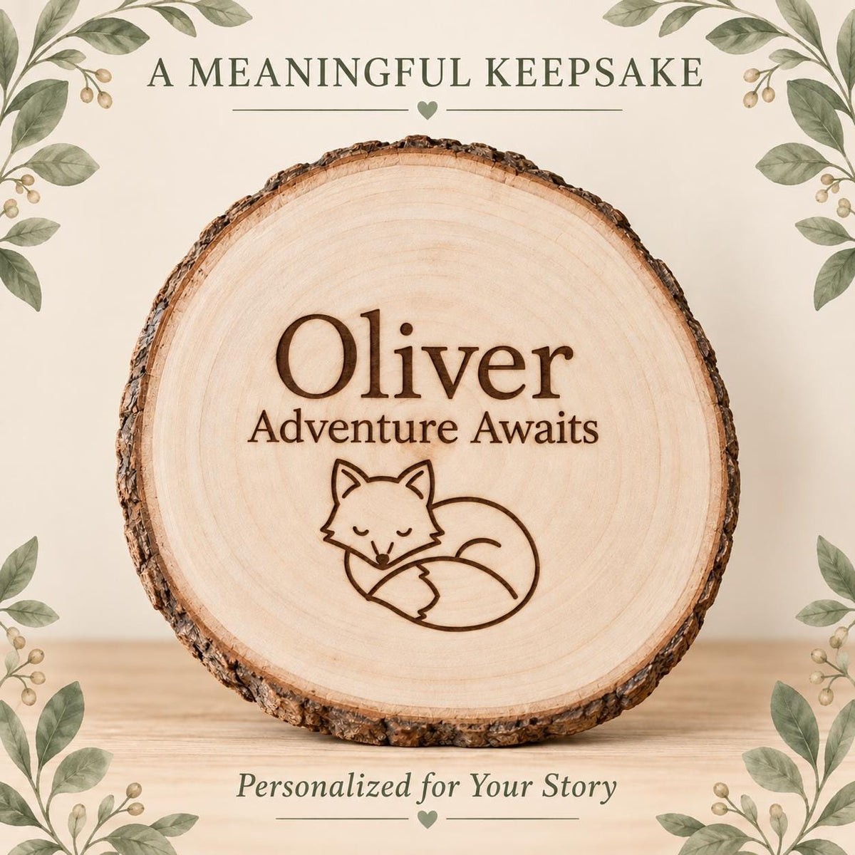 Woodland Nursery personalized wood sign: meaningful keepsake