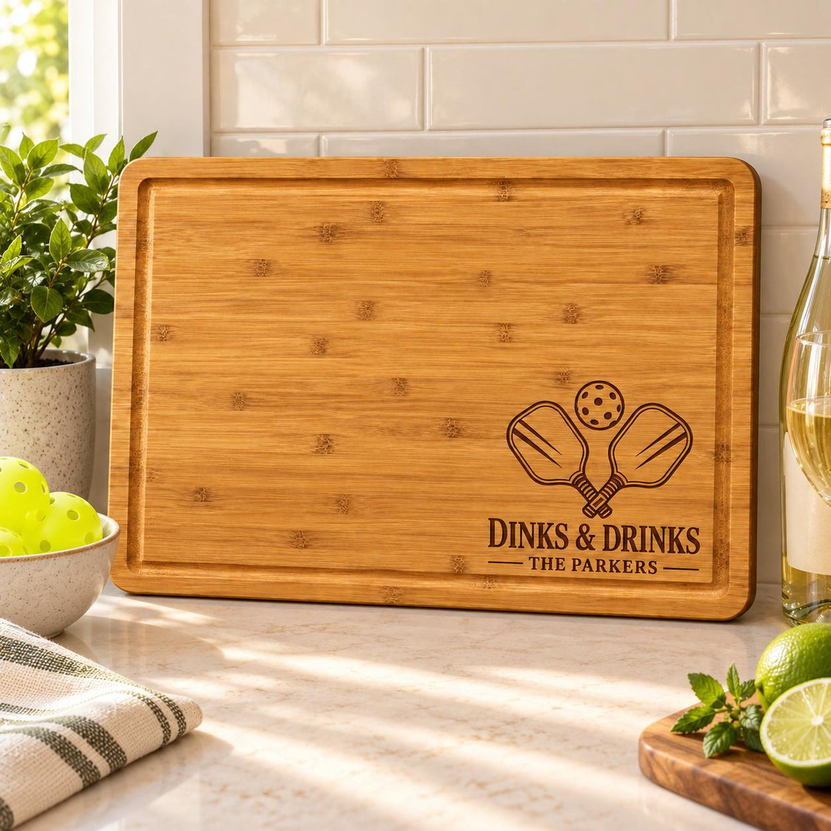 Pickleball Gathering Cutting Board product image 5