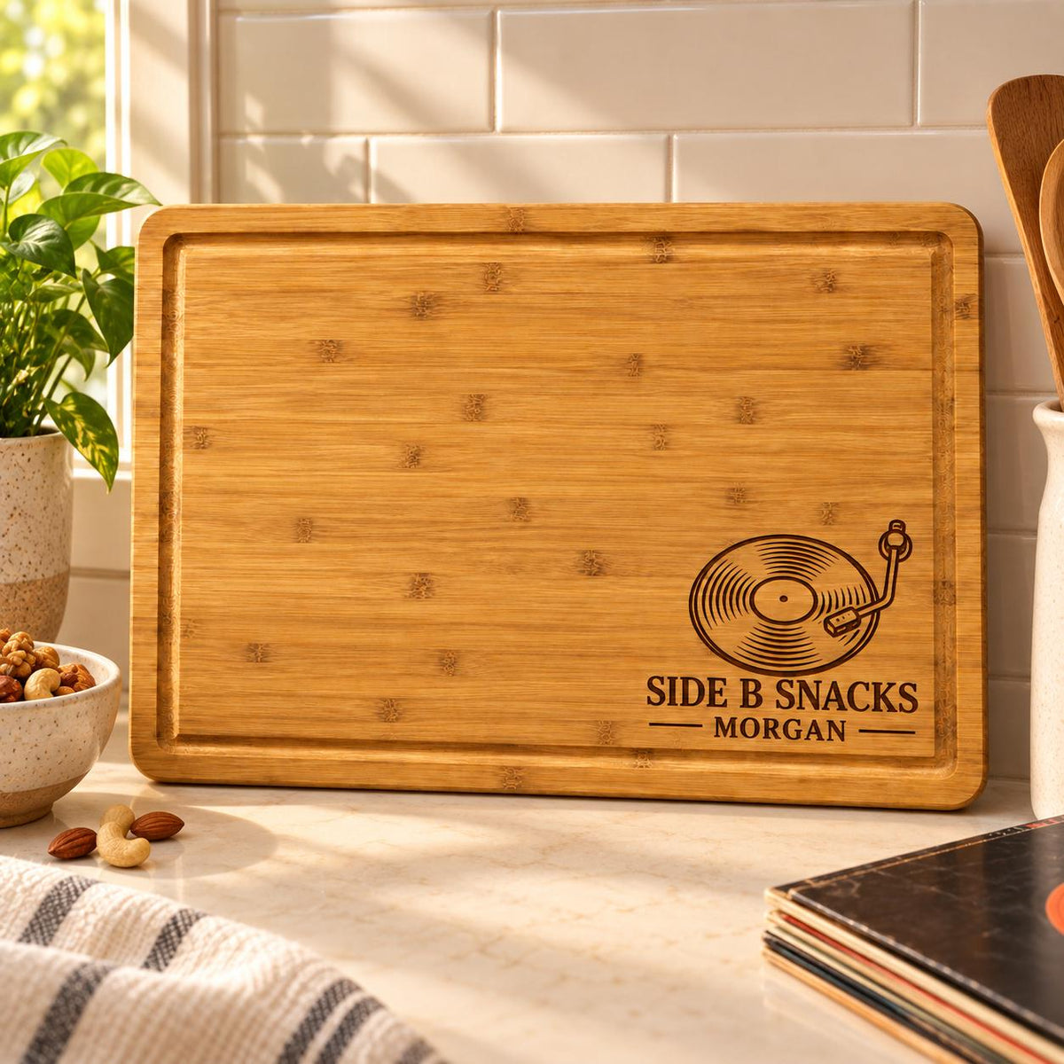 Vinyl Listening Night Cutting Board product image 5