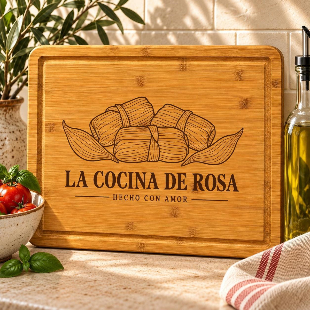 Tamale-Making Family Cutting Board product image 4