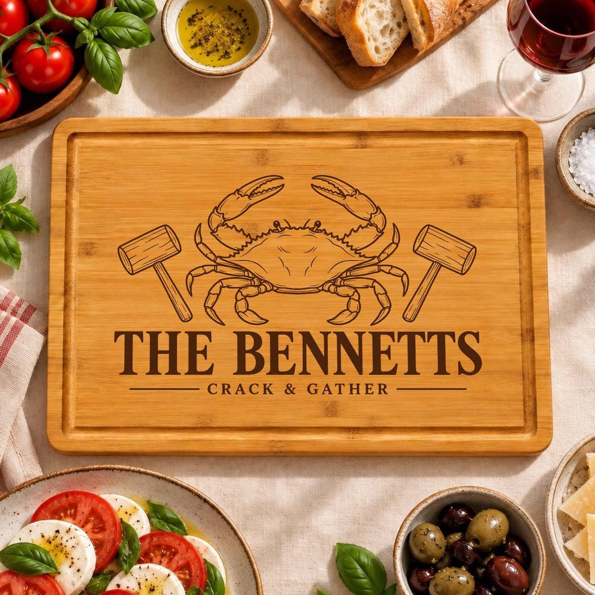 Coastal Crab Feast Cutting Board product image 5