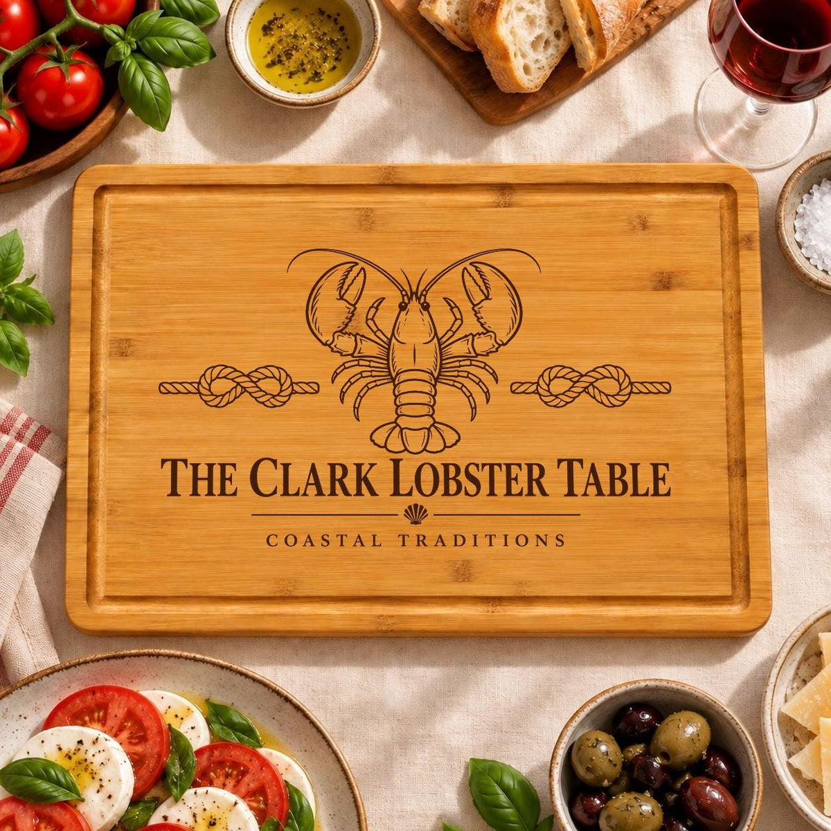 New England Lobster Dinner Cutting Board product image 5