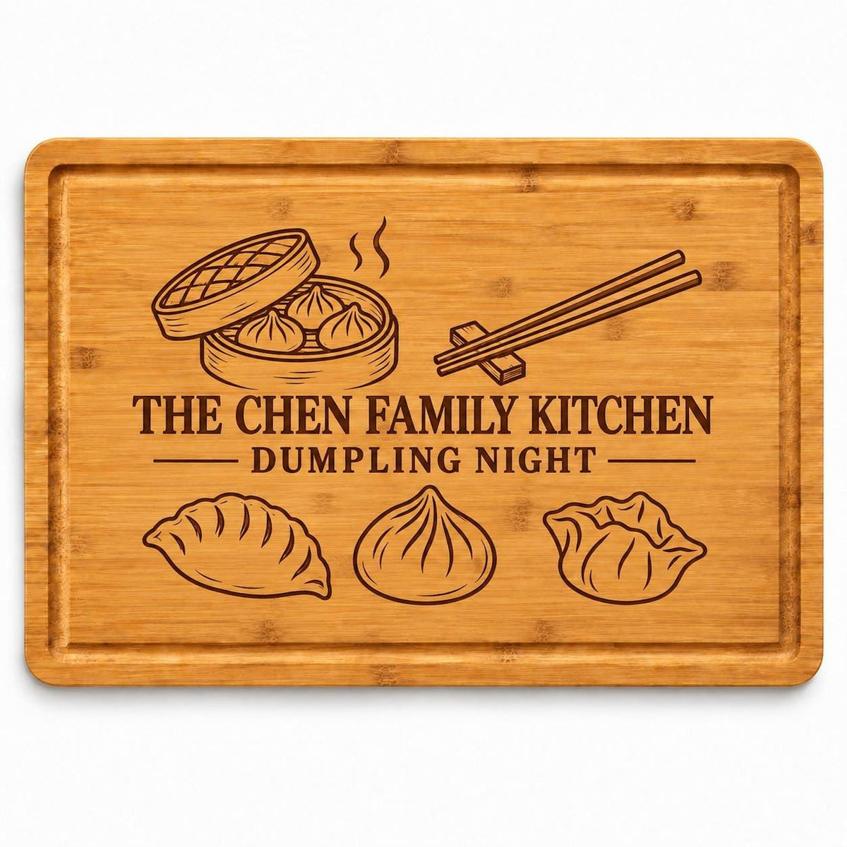 Dumpling Kitchen Cutting Board product image 2