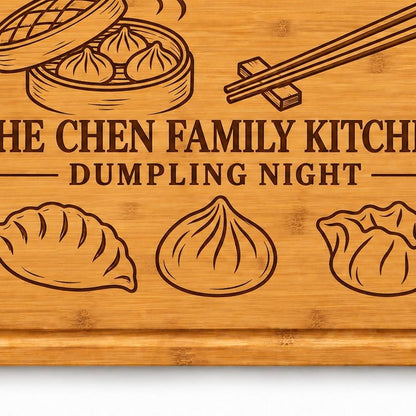 Dumpling Kitchen Cutting Board product image 3
