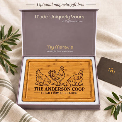 Personalized Backyard Chicken Keeper Full-Board Cutting Board product image 7