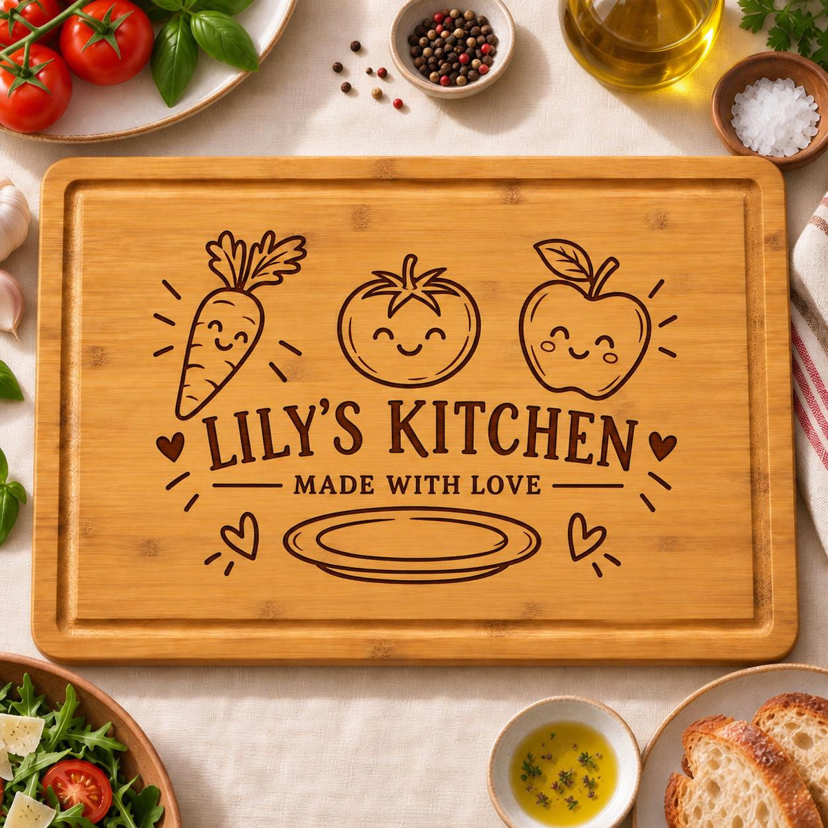 Children’s Kitchen Artwork Cutting Board product image 6