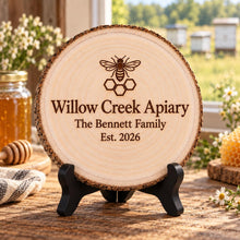 Beekeeper Wood Slice Gift
