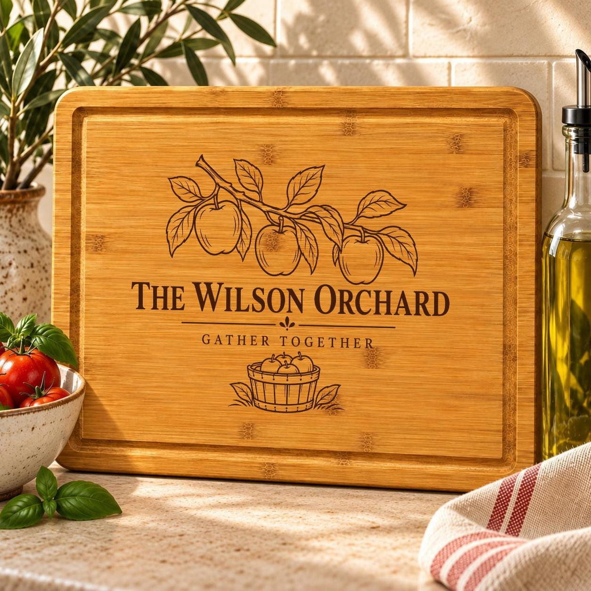 Apple Orchard Family Cutting Board product image 4
