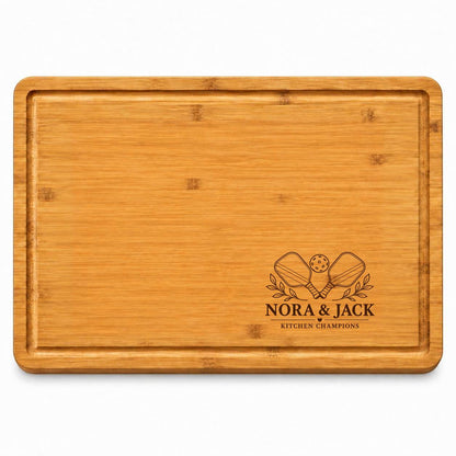 Pickleball Couple Cutting Board product image 2