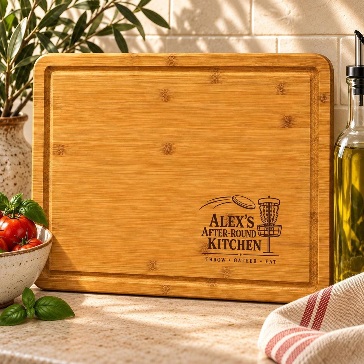 Disc Golf Enthusiast Cutting Board product image 4