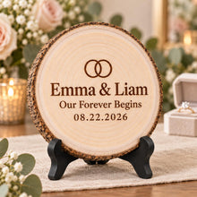 Engagement Wood Slice Gift