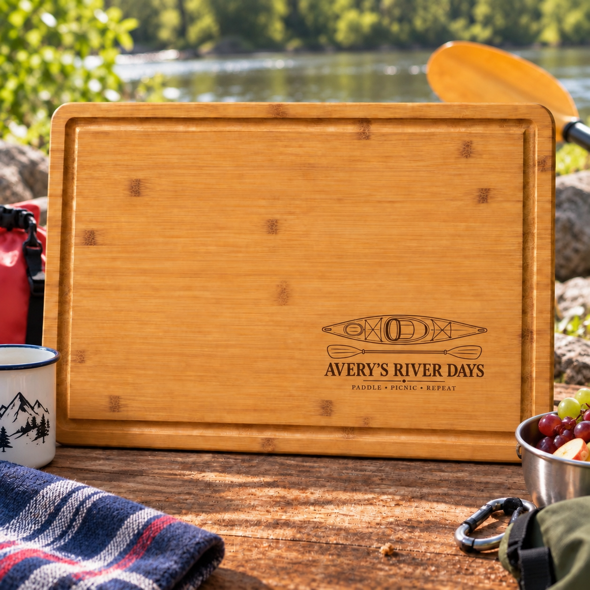 Kayaking Enthusiast Cutting Board