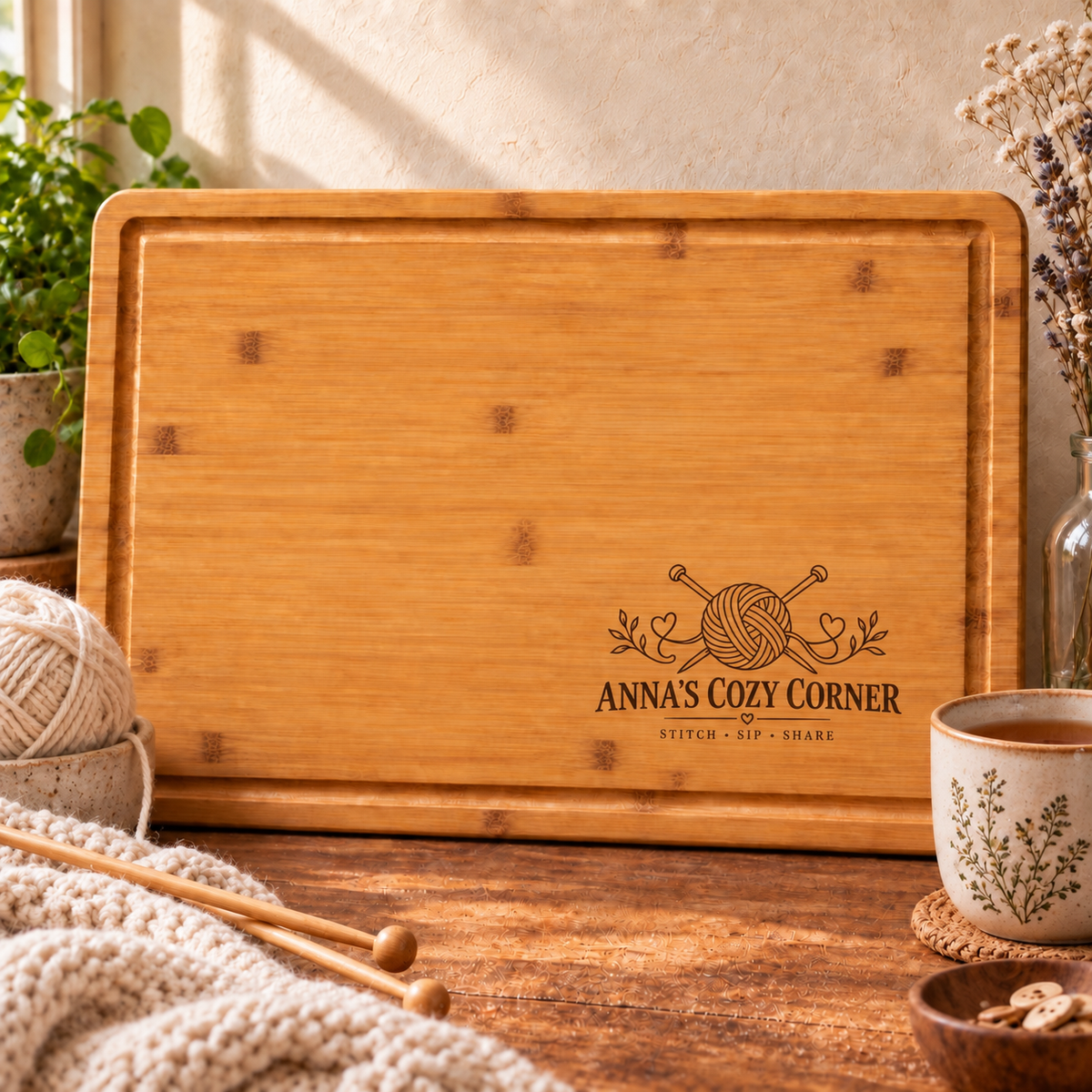 Knitter Cutting Board