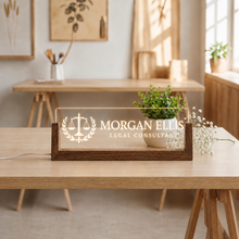 Personalized Legal Consultant LED Desk Nameplate