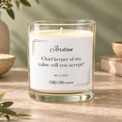 Hero — MyMaravia Best friend maid of honor ask candle; Style 1: Chief keeper of my calm: will you accept?