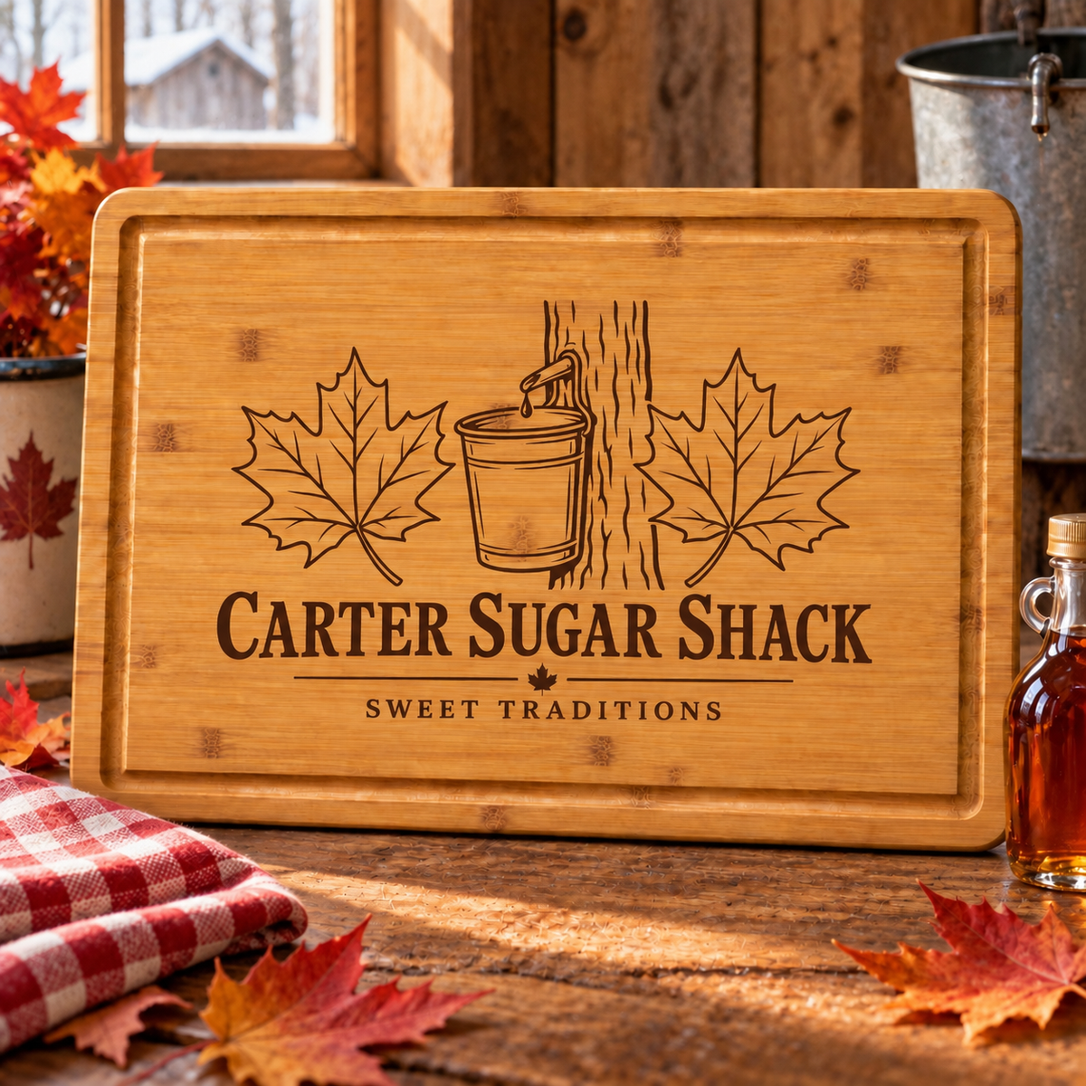 Maple Syrup Maker Cutting Board