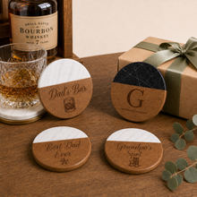 Marble & Wood Coasters for Dad