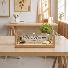Personalized Librarian LED Desk Nameplate