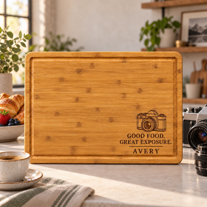 Photographer Kitchen Cutting Board