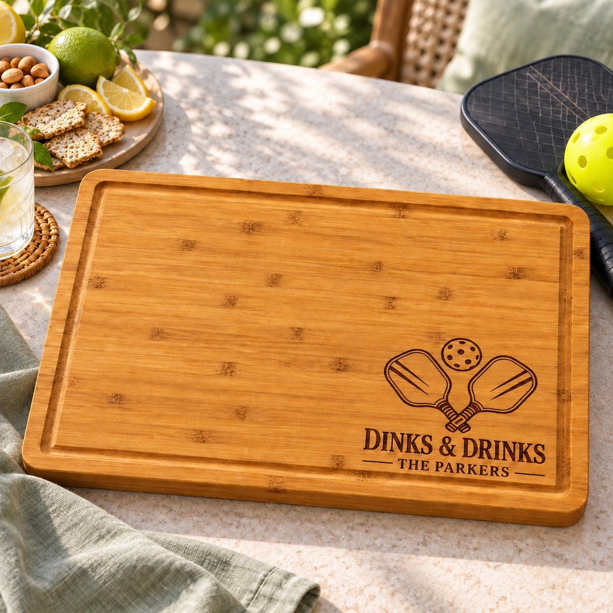 Pickleball Gathering Cutting Board