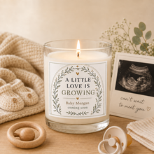 Pregnancy Announcement Candle