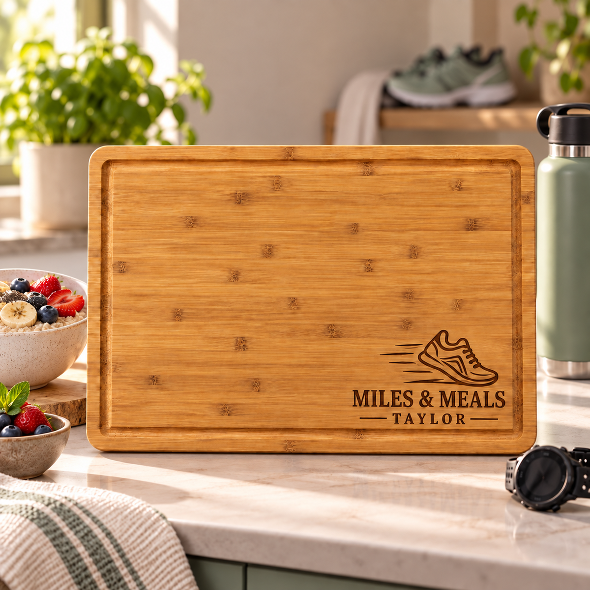 Runner Refueling Cutting Board