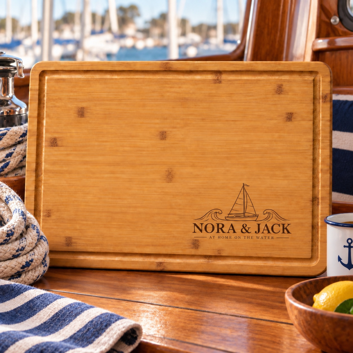 Sailing Couple Cutting Board