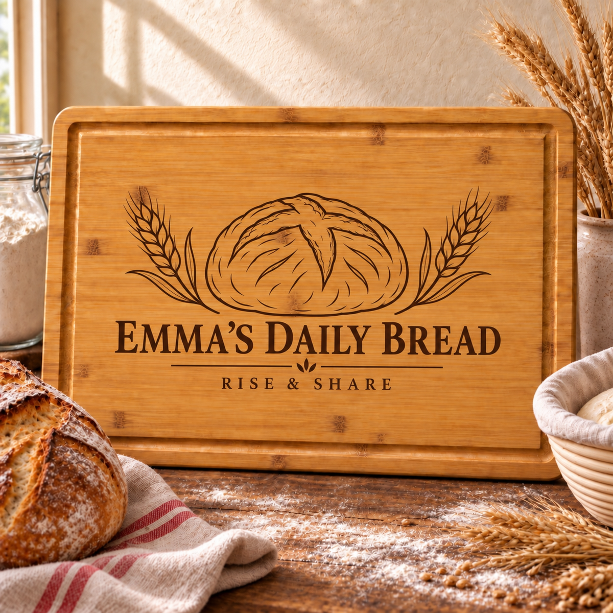 Sourdough Baker Cutting Board