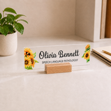 Speech Therapist Acrylic Nameplate
