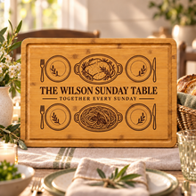 Sunday Supper Cutting Board