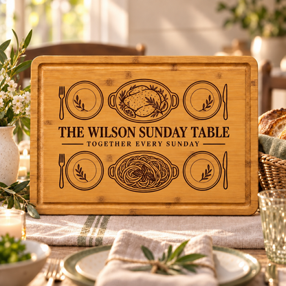 Sunday Supper Cutting Board