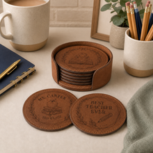 Teacher Leatherette Coasters