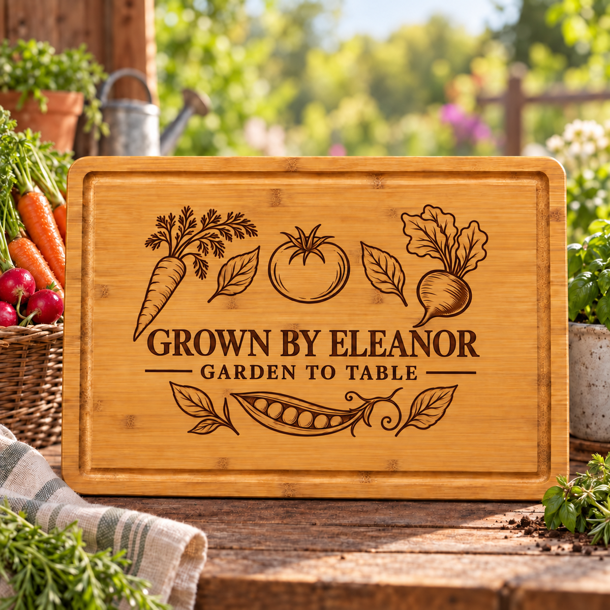 Vegetable Gardener Cutting Board