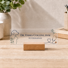 Veterinarian Acrylic Nameplate