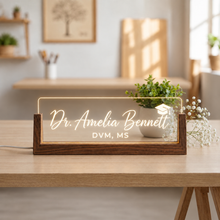 Personalized Veterinarian LED Nameplate